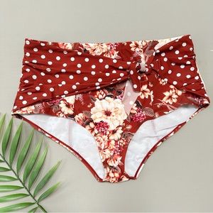 TORRID front tie high waisted bikini swim bottom, 3X.